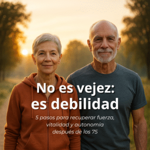 No es vejez: es debilidad. 5 pasos para recuperar fuerza y autonomía después de los 75